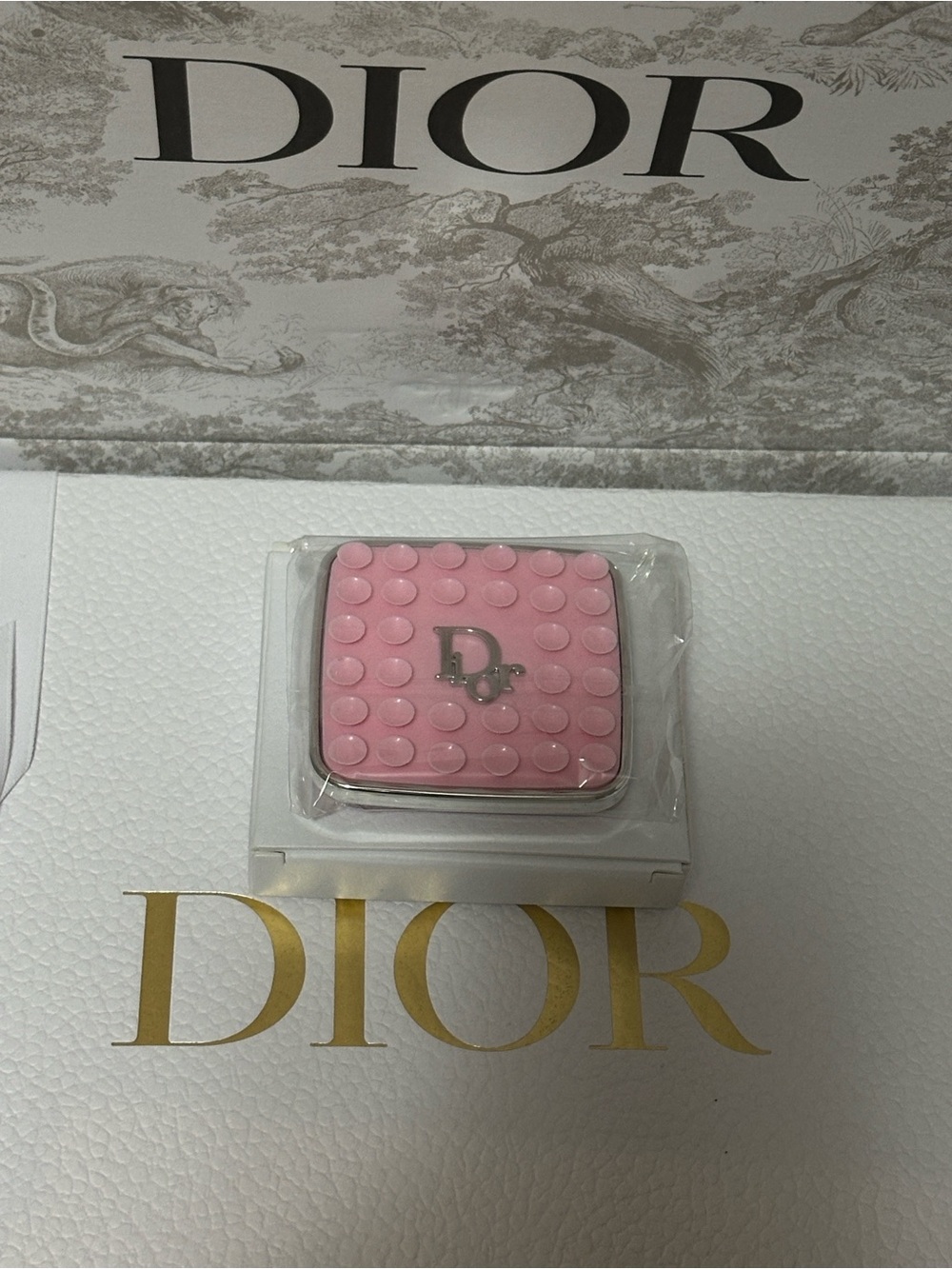 Dior Pink Octobuddy with Silver Logo